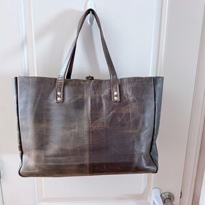 Brown Leather Tote Bag